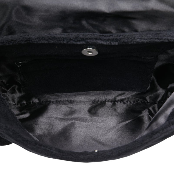 シャネル ココマーク ノベルティ ショルダーバッグ ブラック パイル レディース CHANEL 【中古】