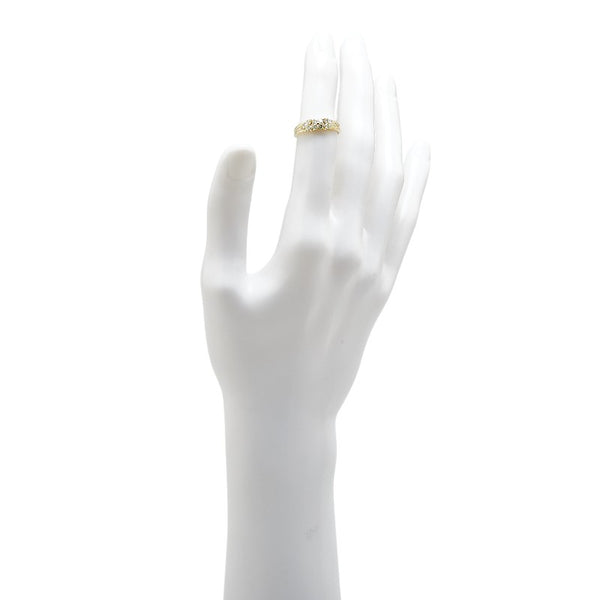 K18YG イエローゴールド ダイヤ0.50ct リング 指輪 レディース 10号 【中古】