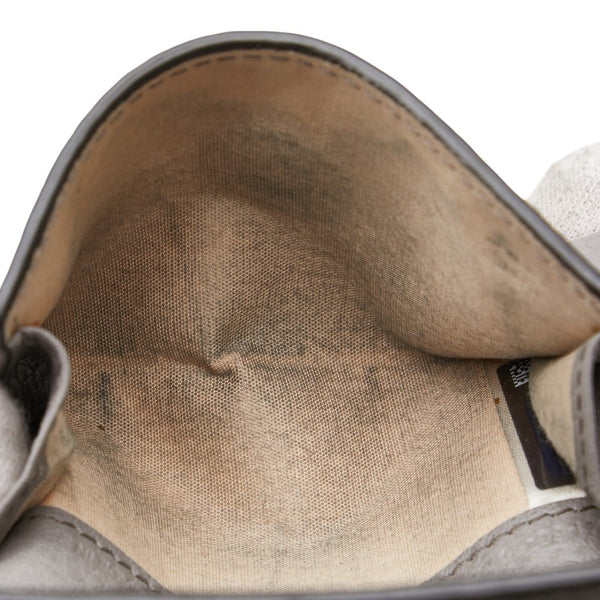 クロエ アルファベット 三つ折り財布 グレー レザー レディース Chloe 【中古】