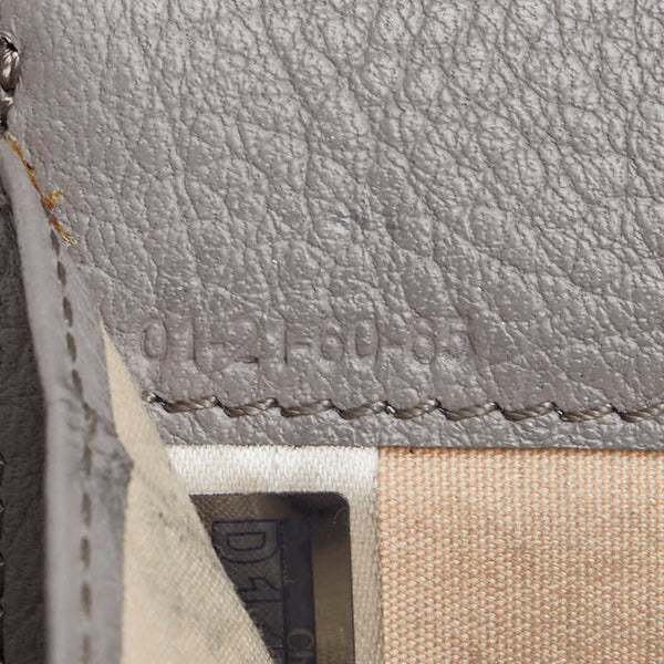 クロエ アルファベット 三つ折り財布 グレー レザー レディース Chloe 【中古】