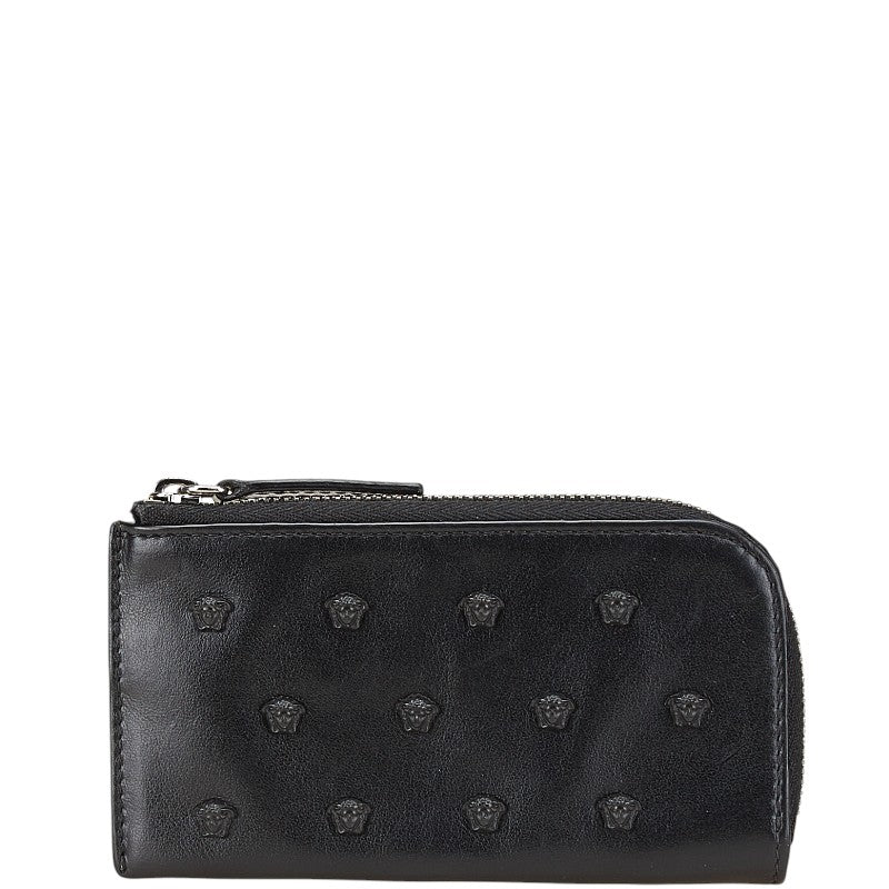 ヴェルサーチェ メドゥーサ コインケース ブラック レザー レディース VERSACE 【中古】