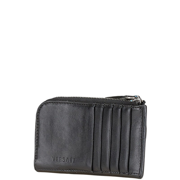 ヴェルサーチェ メドゥーサ コインケース ブラック レザー レディース VERSACE 【中古】