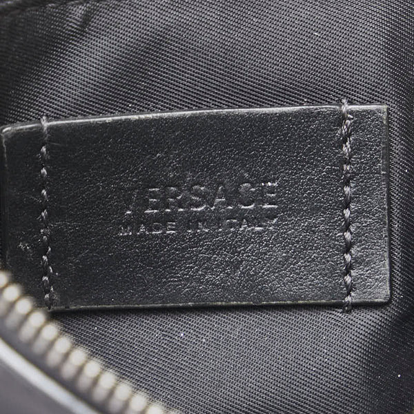 ヴェルサーチェ メドゥーサ コインケース ブラック レザー レディース VERSACE 【中古】