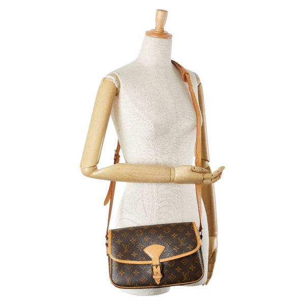 ルイ ヴィトン モノグラム ソローニュ 斜め掛け ショルダーバッグ M42250 ブラウン PVC レザー レディース LOUIS VUITTON 【中古】