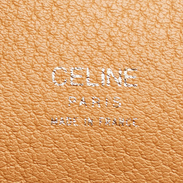 セリーヌ マカダム ショルダーバッグ トートバッグ ブラウン PVC レザー レディース CELINE 【中古】