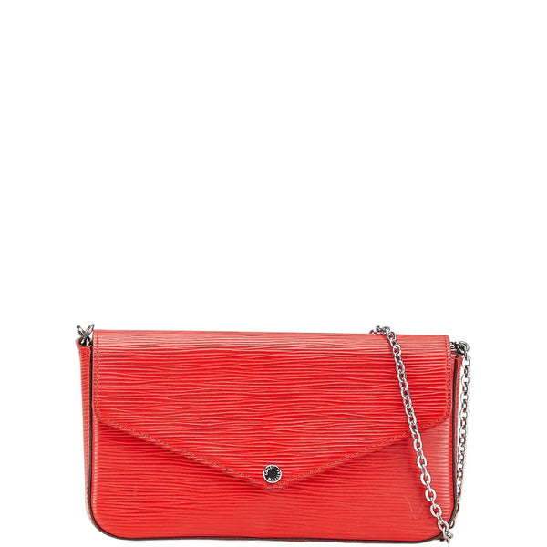 ルイ ヴィトン エピ ポシェット フェリシー チェーン ショルダーバッグ M41559 コクリコ レッド レザー レディース LOUIS VUITTON 【中古】