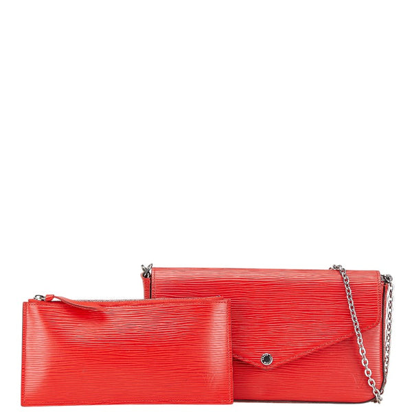 ルイ ヴィトン エピ ポシェット フェリシー チェーン ショルダーバッグ M41559 コクリコ レッド レザー レディース LOUIS VUITTON 【中古】