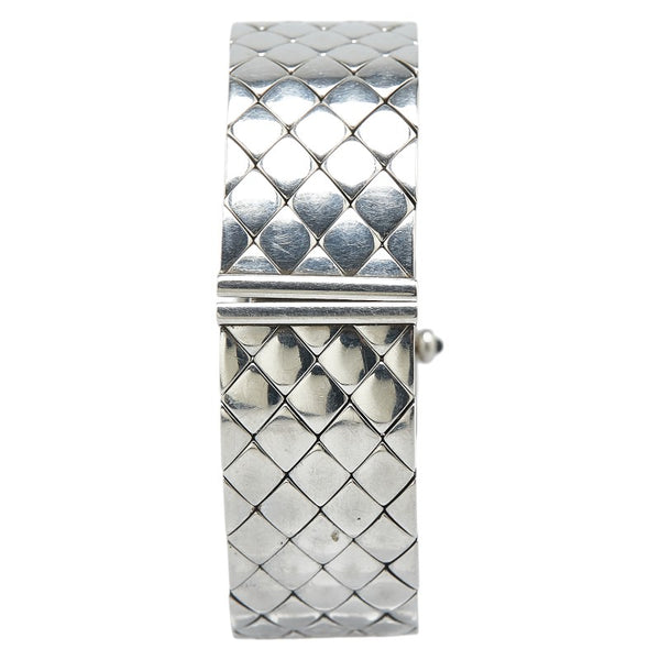 シャネル マトラッセ 腕時計 H0009 クオーツ ブラック文字盤 ステンレススチール レディース CHANEL 【中古】