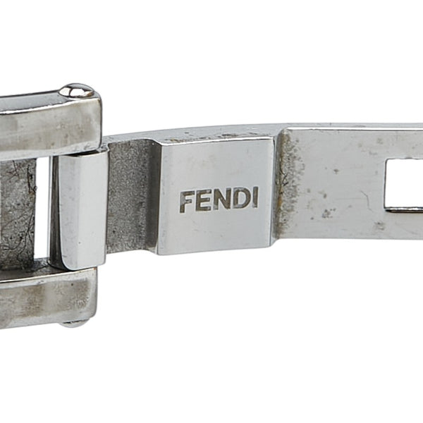 フェンディ バグズモンスター 腕時計 21000M クオーツ ブラック文字盤 ステンレススチール セラミック レディース FENDI 【中古】