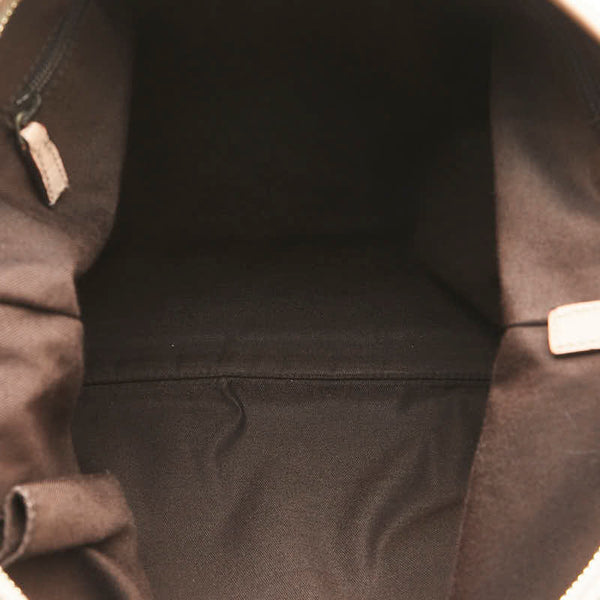 グッチ GGキャンバス 斜め掛け ショルダーバッグ 131326 ピンクベージュ キャンバス レザー レディース GUCCI 【中古】