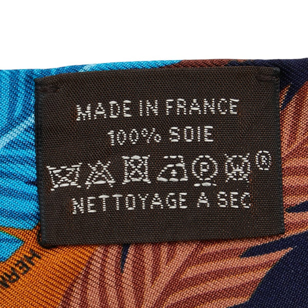エルメス ツイリー Jaguar Quetzal スカーフ ライトブルー マルチカラー シルク レディース HERMES 【中古】