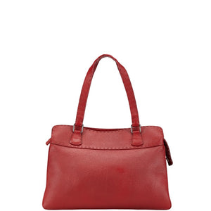 フェンディ セレリア ハンドバッグ レッド レザー レディース FENDI 【中古】