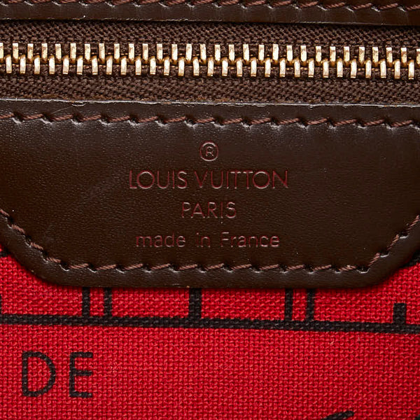 ルイ ヴィトン ダミエ ネヴァーフルPM ハンドバッグ トートバッグ N51109 ブラウン PVC レザー レディース LOUIS VUITTON 【中古】