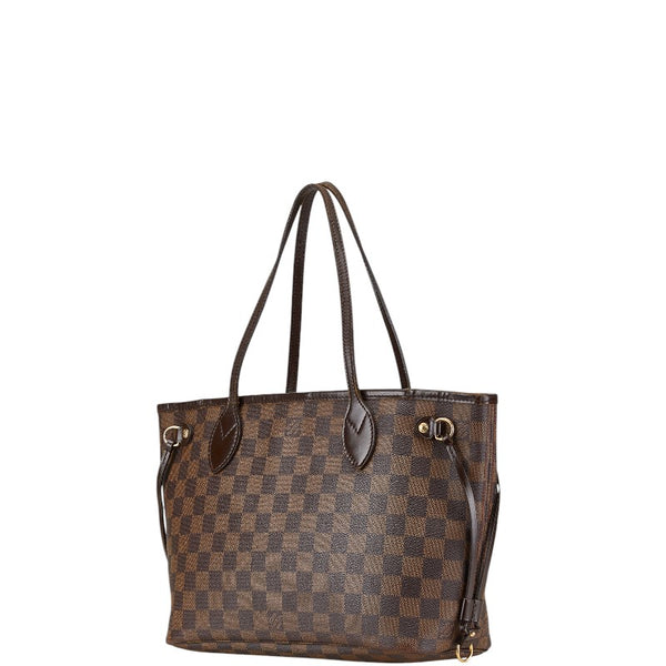 ルイ ヴィトン ダミエ ネヴァーフルPM ハンドバッグ トートバッグ N51109 ブラウン PVC レザー レディース LOUIS VUITTON 【中古】
