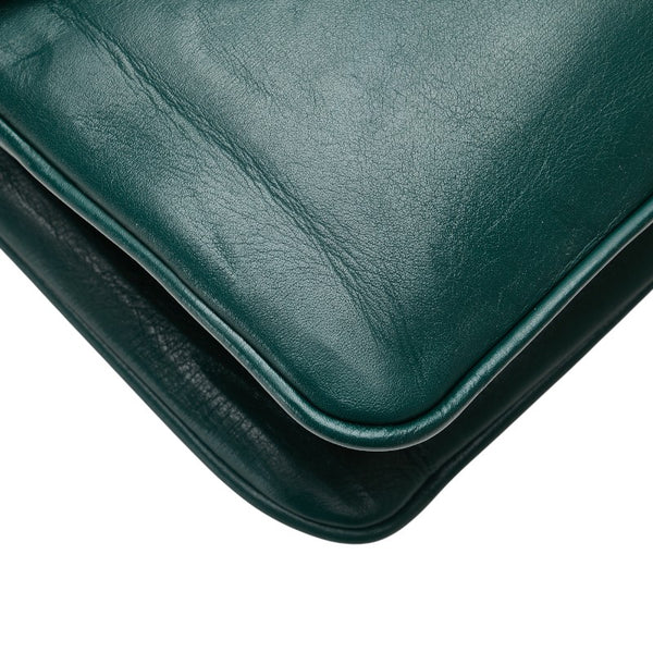 グッチ ラジャ タイガー 斜め掛け チェーン ショルダーバッグ 537241 グリーン レザー レディース GUCCI 【中古】