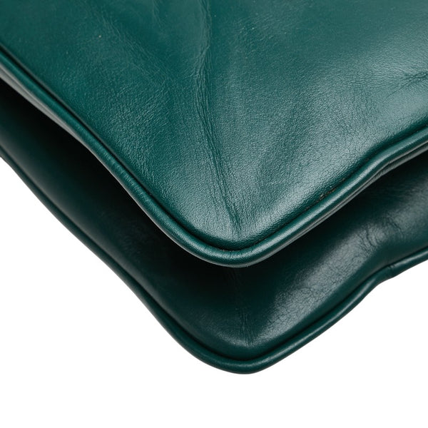 グッチ ラジャ タイガー 斜め掛け チェーン ショルダーバッグ 537241 グリーン レザー レディース GUCCI 【中古】