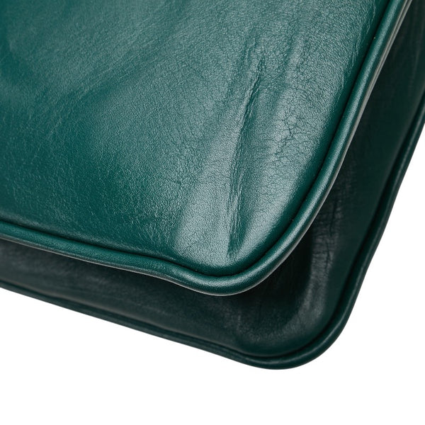 グッチ ラジャ タイガー 斜め掛け チェーン ショルダーバッグ 537241 グリーン レザー レディース GUCCI 【中古】