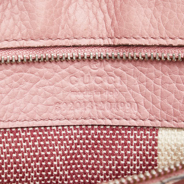 グッチ バンブー デイリー ミディアム ハンドバッグ ショルダーバッグ 2WAY 392013 ピンク レザー レディース GUCCI 【中古】