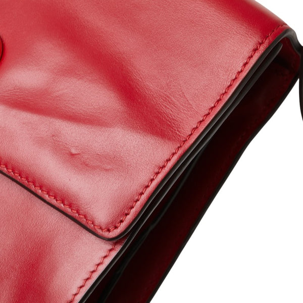 グッチ ズゥミ ショルダーバッグ 576388 レッド レザー レディース GUCCI 【中古】