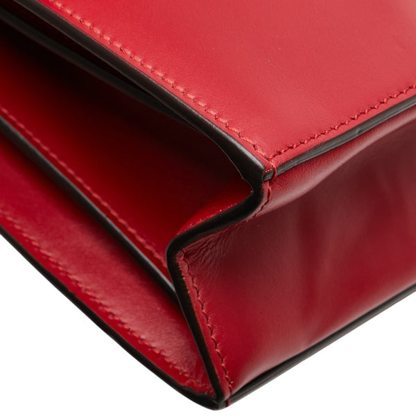 グッチ ズゥミ ショルダーバッグ 576388 レッド レザー レディース GUCCI 【中古】