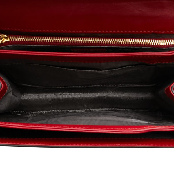 グッチ ズゥミ ショルダーバッグ 576388 レッド レザー レディース GUCCI 【中古】