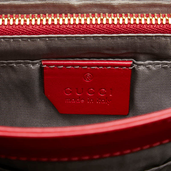 グッチ ズゥミ ショルダーバッグ 576388 レッド レザー レディース GUCCI 【中古】