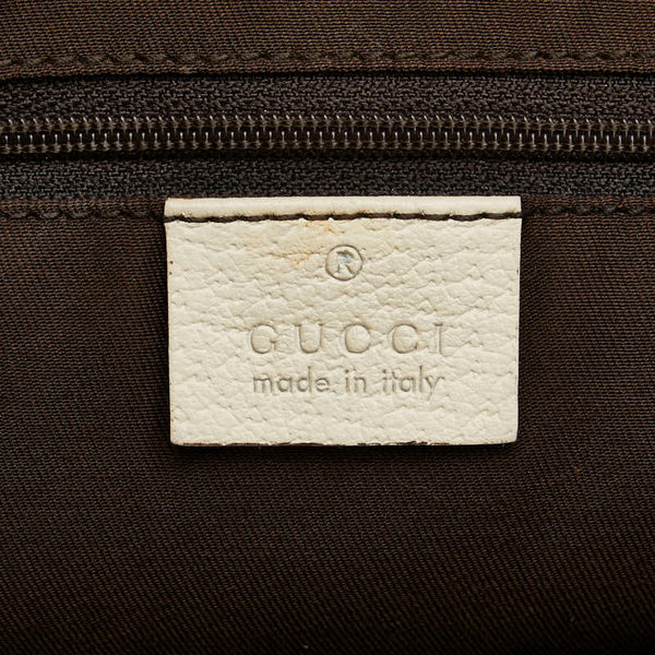 グッチ GGキャンバス ハンドバッグ トートバッグ 141470 ベージュ キャンバス レザー レディース GUCCI 【中古】