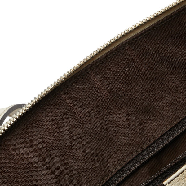 グッチ GGキャンバス ハンドバッグ トートバッグ 141470 ベージュ キャンバス レザー レディース GUCCI 【中古】