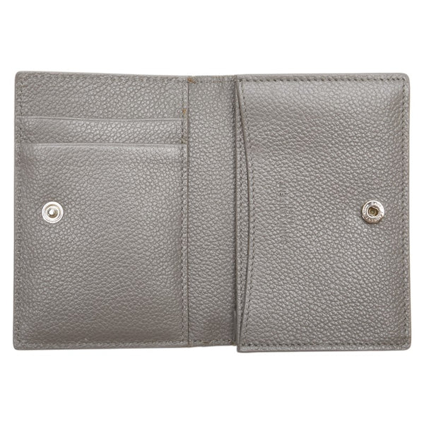 サンローラン カードケース パスケース 468994 グレー レザー レディース SAINT LAURENT 【中古】