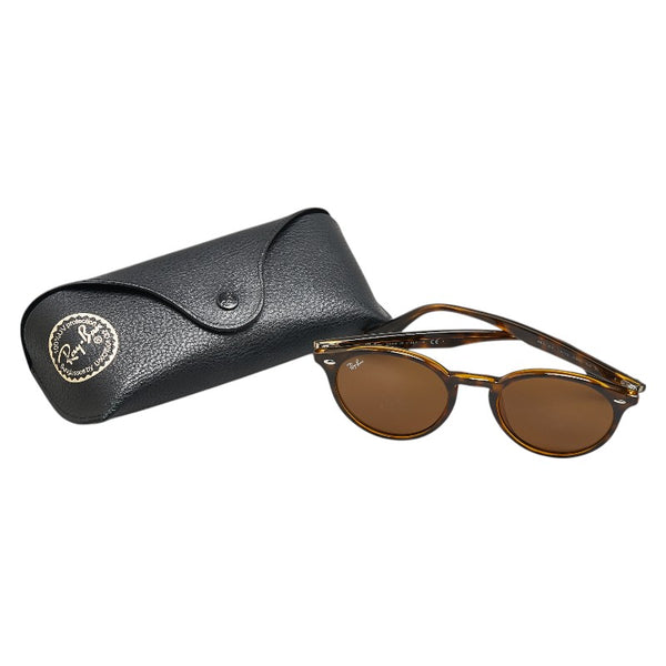 レイバン サングラス RB2180-F ブラウン プラスチック レディース Ray-Ban 【中古】