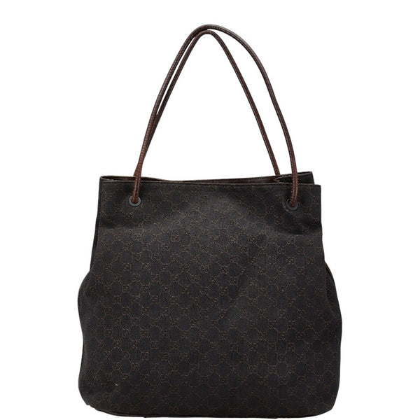 グッチ GGキャンバス ハンドバッグ トートバッグ 101340 ブラウン キャンバス レザー レディース GUCCI 【中古】