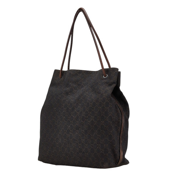 グッチ GGキャンバス ハンドバッグ トートバッグ 101340 ブラウン キャンバス レザー レディース GUCCI 【中古】