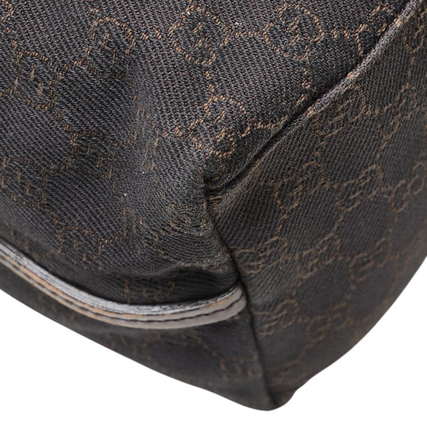 グッチ GGキャンバス ハンドバッグ トートバッグ 101340 ブラウン キャンバス レザー レディース GUCCI 【中古】