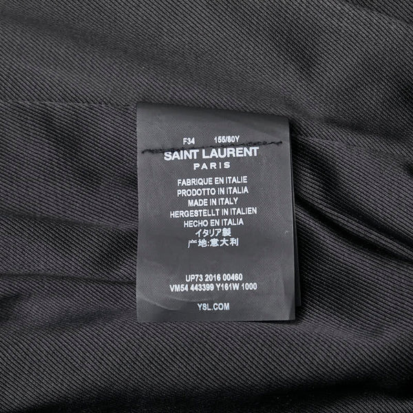 サンローラン パラディウム スター 星 モチーフ テディブルゾン サイズ:34 ブラック ゴールド レーヨン レディース SAINT LAURENT 【中古】