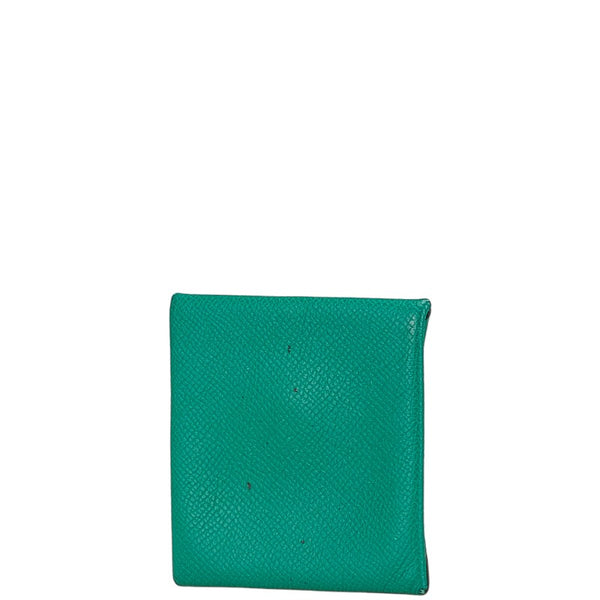 エルメス バスティア コインケース グリーン系 ヴォーエプソン レディース HERMES 【中古】