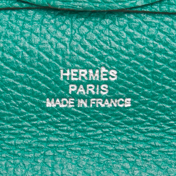 エルメス バスティア コインケース グリーン系 ヴォーエプソン レディース HERMES 【中古】