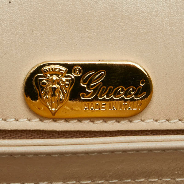 グッチ ショルダーバッグ 001 406 1780 ベージュ ゴールド レザー レディース GUCCI 【中古】