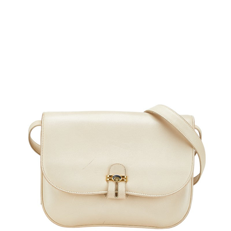 グッチ ショルダーバッグ 001 406 1780 ベージュ ゴールド レザー レディース GUCCI 【中古】