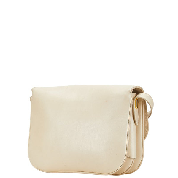 グッチ ショルダーバッグ 001 406 1780 ベージュ ゴールド レザー レディース GUCCI 【中古】