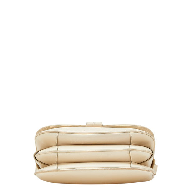 グッチ ショルダーバッグ 001 406 1780 ベージュ ゴールド レザー レディース GUCCI 【中古】