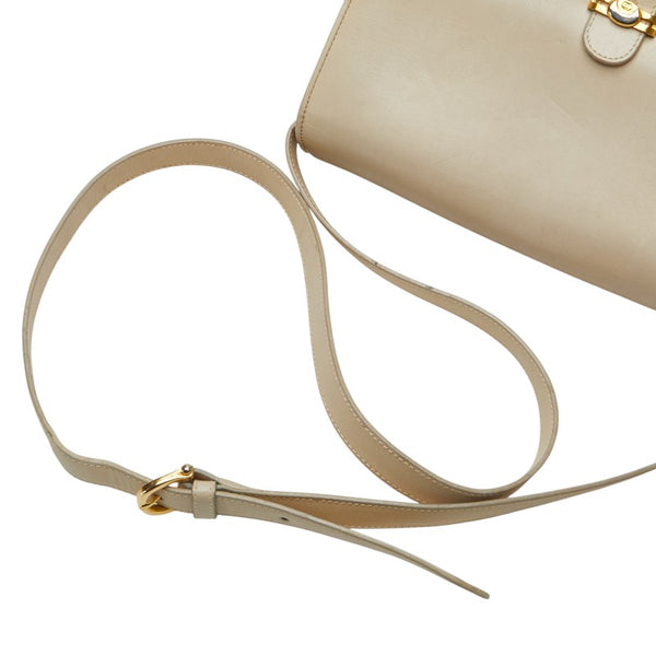 グッチ ショルダーバッグ 001 406 1780 ベージュ ゴールド レザー レディース GUCCI 【中古】