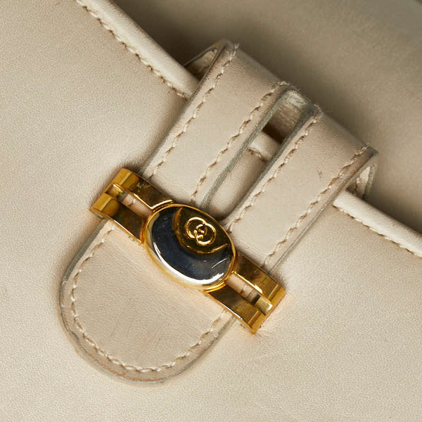 グッチ ショルダーバッグ 001 406 1780 ベージュ ゴールド レザー レディース GUCCI 【中古】