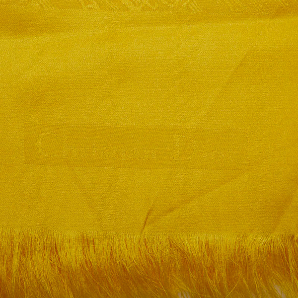 クリスチャンディオール トロッター ストール イエロー シルク レディース Christian Dior 【中古】