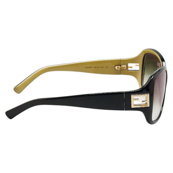 フェンディ サングラス FS5206FF ブラック プラスチック レディース FENDI 【中古】