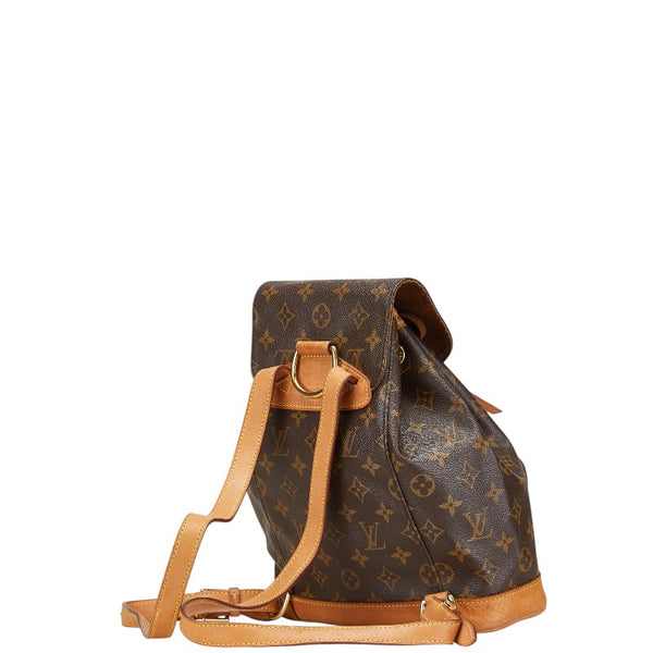 ルイ ヴィトン モノグラム モンスリPM リュック バックパック M51137 ブラウン PVC レザー レディース LOUIS VUITTON 【中古】