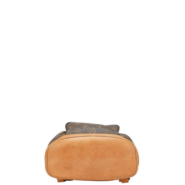 ルイ ヴィトン モノグラム モンスリPM リュック バックパック M51137 ブラウン PVC レザー レディース LOUIS VUITTON 【中古】