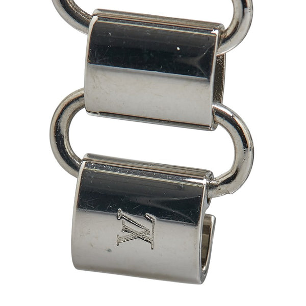ルイ ヴィトン チョーカー MP2534 ブラック シルバー レザー メタル レディース LOUIS VUITTON 【中古】