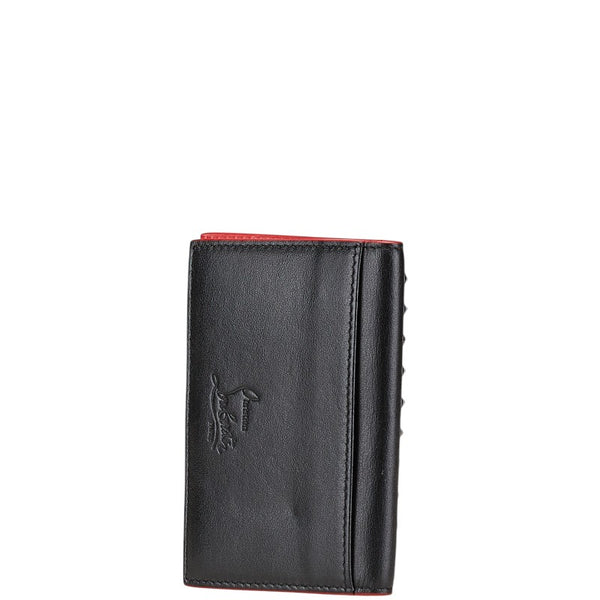 クリスチャンルブタン スタッズ カードケース 名刺入れ ブラック レザー メンズ Christian Louboutin 【中古】