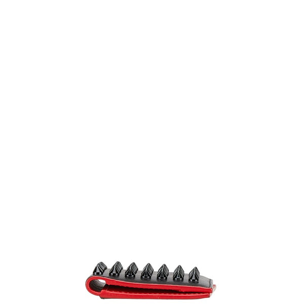 クリスチャンルブタン スタッズ カードケース 名刺入れ ブラック レザー メンズ Christian Louboutin 【中古】