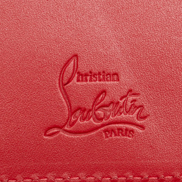 クリスチャンルブタン スタッズ カードケース 名刺入れ ブラック レザー メンズ Christian Louboutin 【中古】